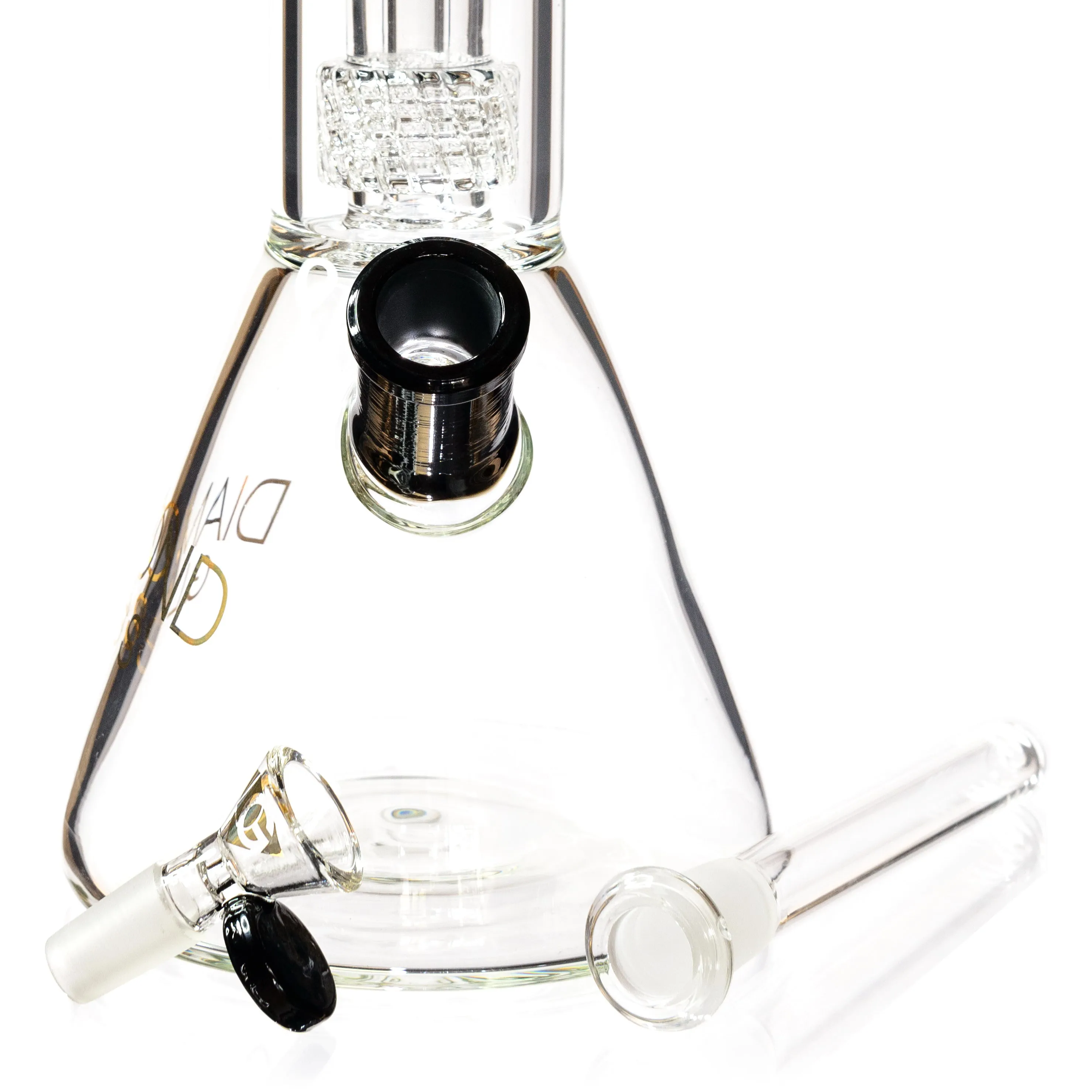 14 Beaker Bong w/ Matrix UFO Perc, by Diamond Glass