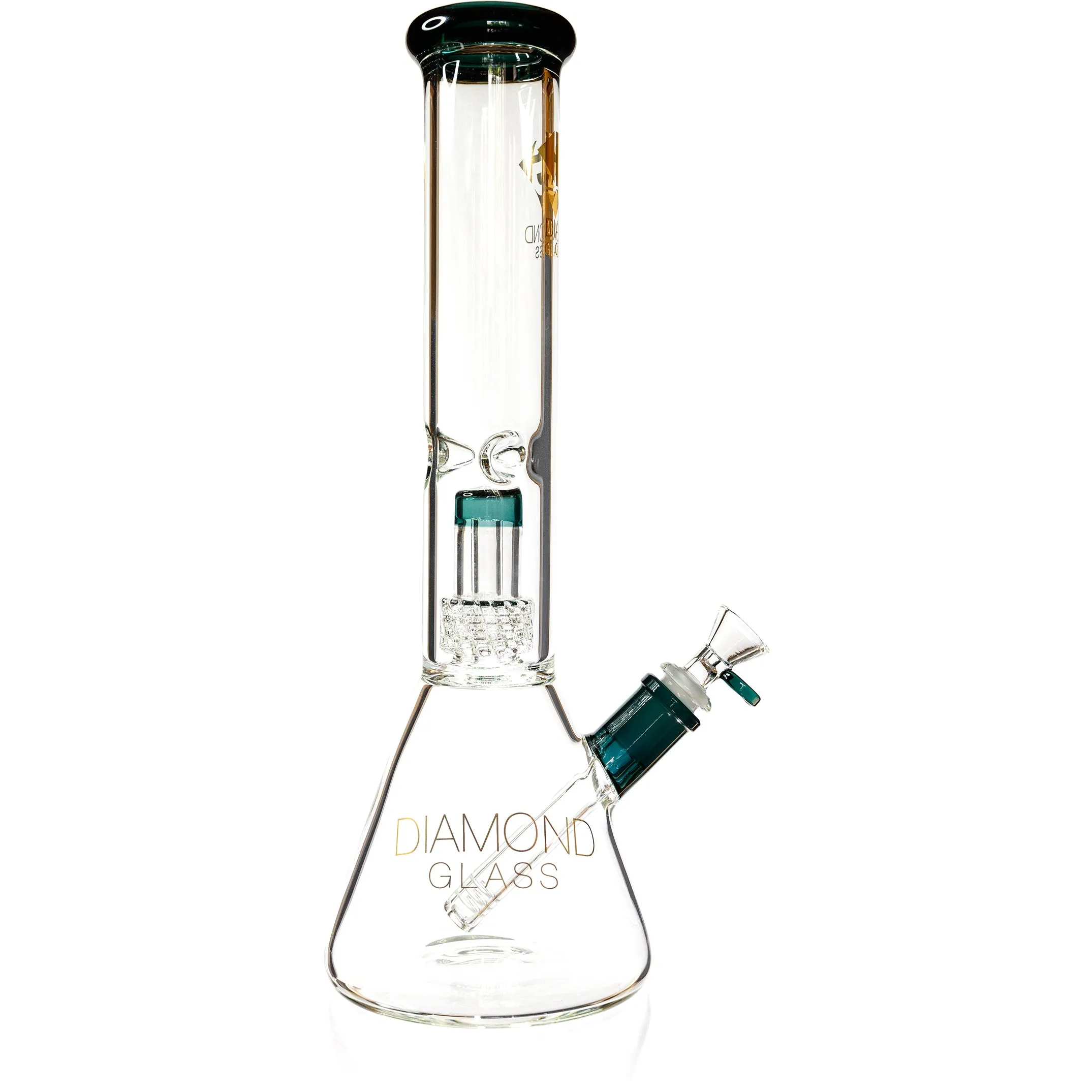 14 Beaker Bong w/ Matrix UFO Perc, by Diamond Glass