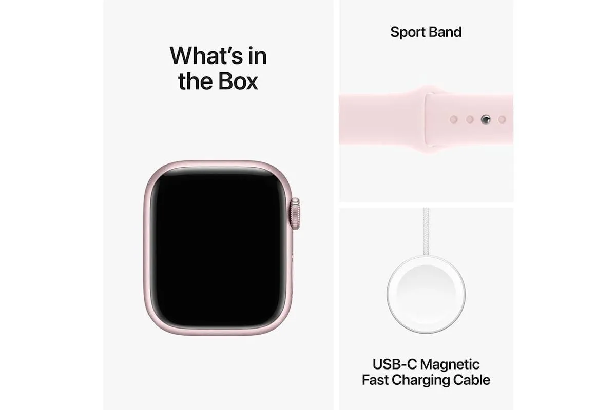 Apple Watch Series 9 Cellular | 41mm | Pink Aluminium Light Pink Sport Band S/M