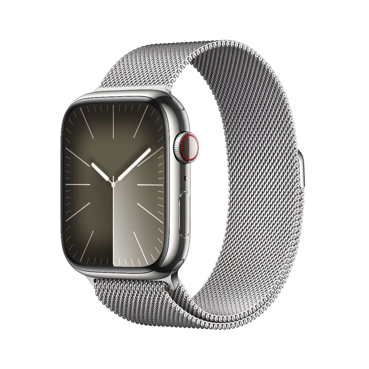 Apple Watch Series 9 Silver Stainless Steel Case with Silver Milanese Loop