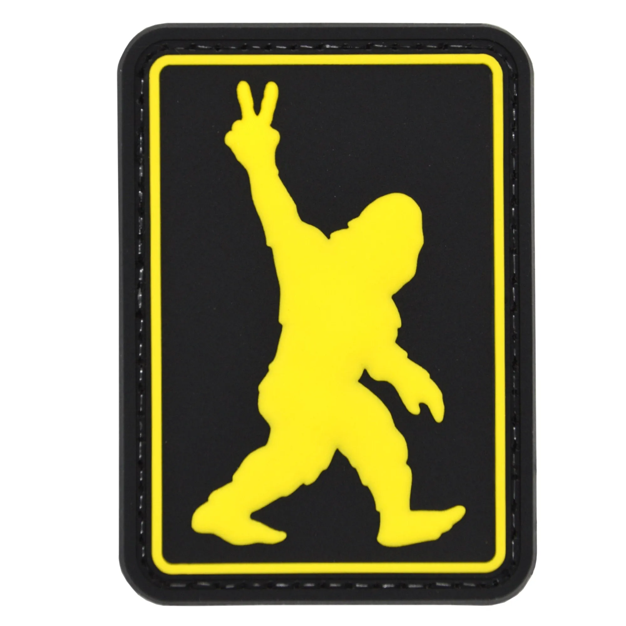 Bigfoot Peace Patch Black