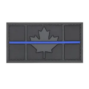 Canadian Flag Thin Blue Line Patch