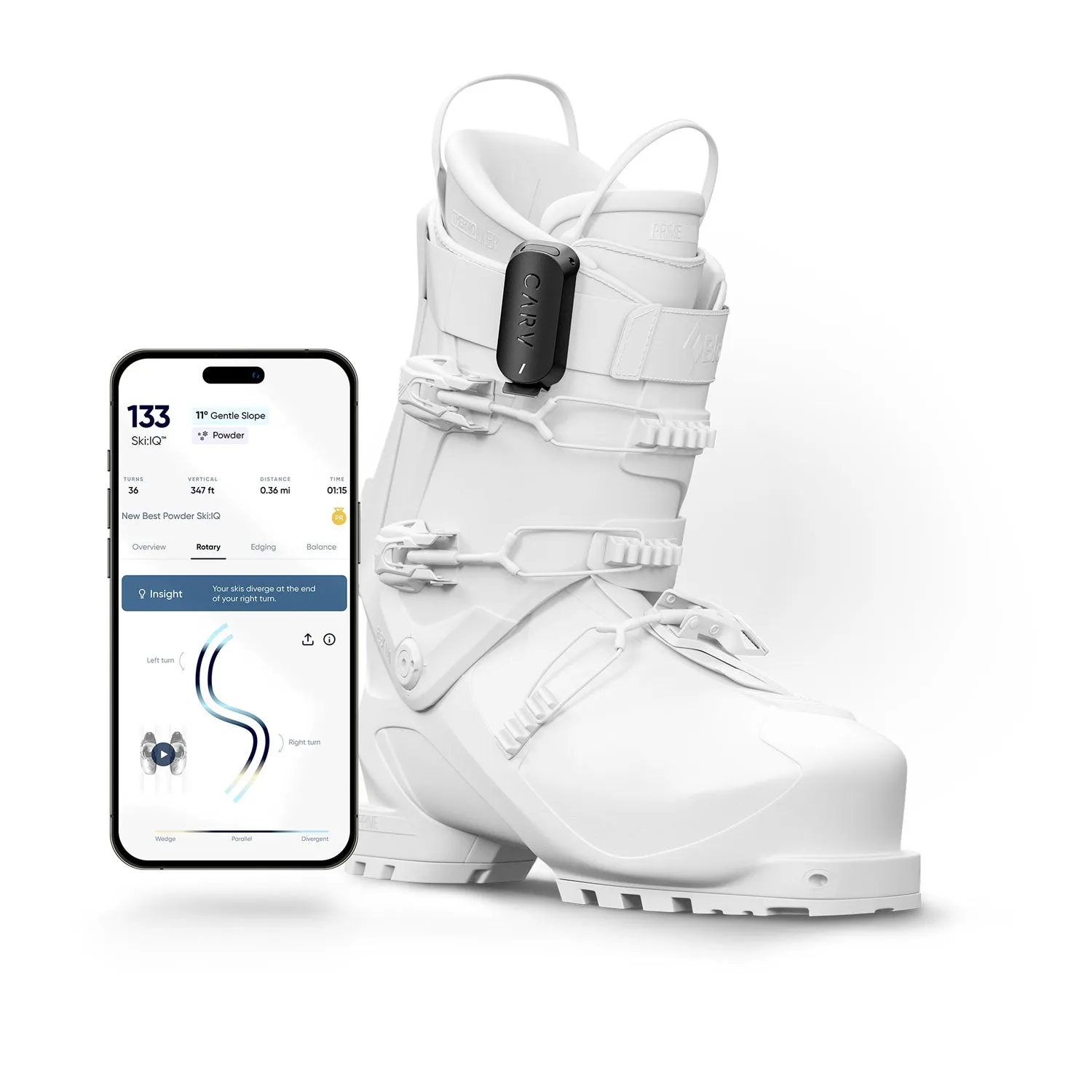 Carv 2 Digital Ski Coach with 1-Year Subscription - Advanced Ski Training Technology