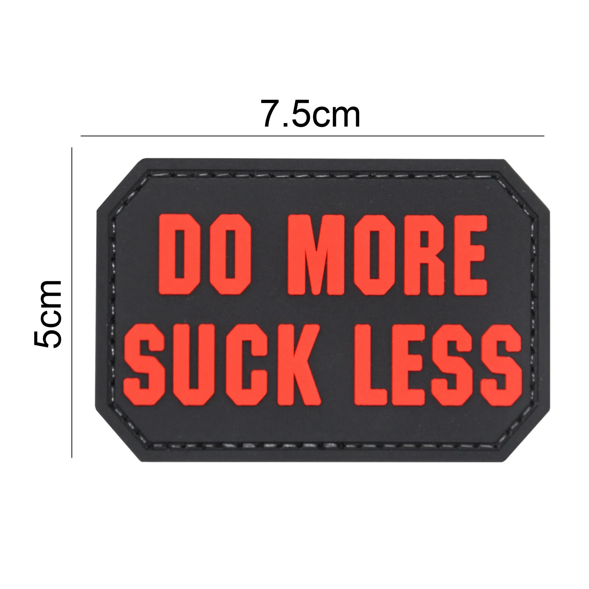 Do More Suck Less Patch Black/Red