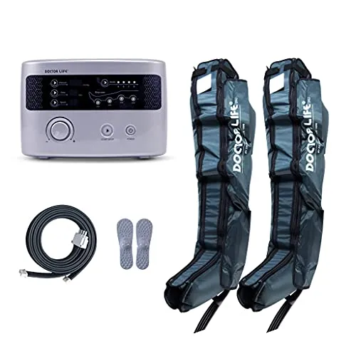 DOCTOR LIFE LX9max Sequential Air Compression Recovery System : Pump   Boots (XXL)   Extension zippers (for XXL)