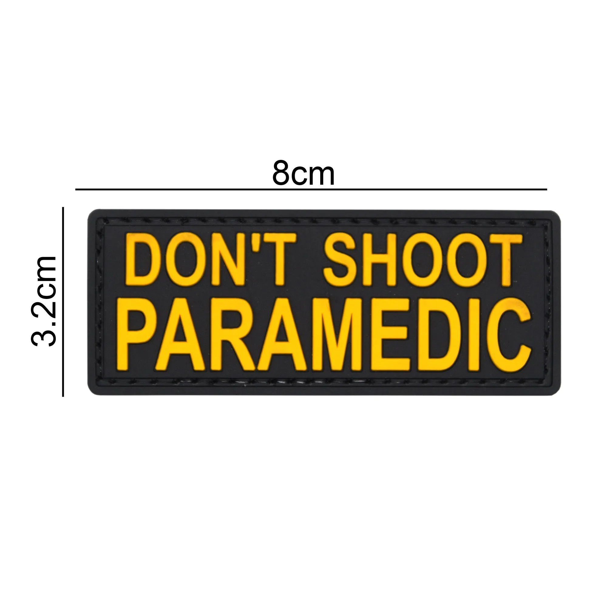 Don't Shoot Paramedic Patch Black/Orange