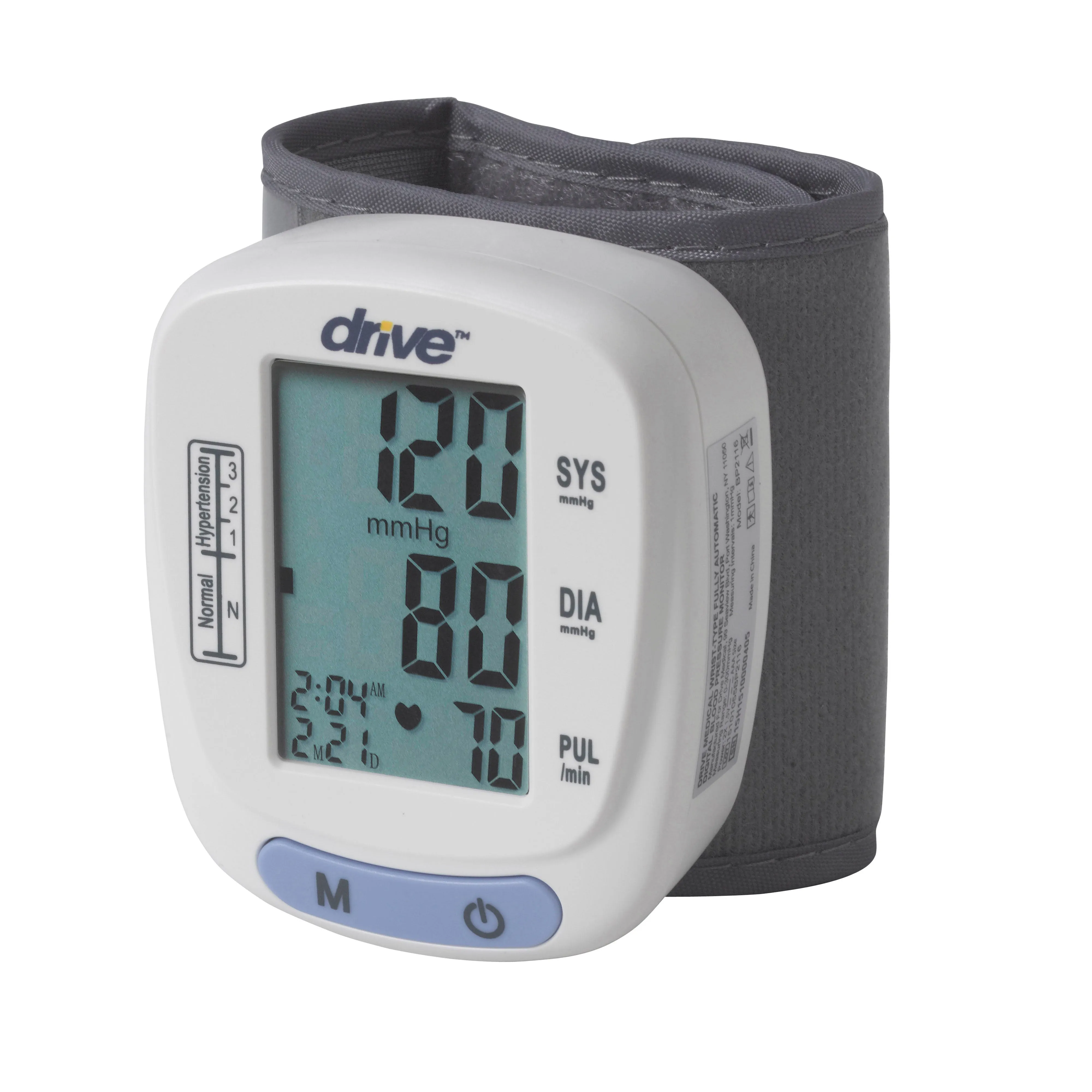 Drive Medical bp2116 Automatic Blood Pressure Monitor, Wrist Model