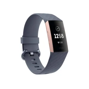 Fitbit Charge 3 Advanced Fitness Tracker with Heart Rate, Swim Tracking & 7 Day Battery - Rose-Gold/Grey, One Size