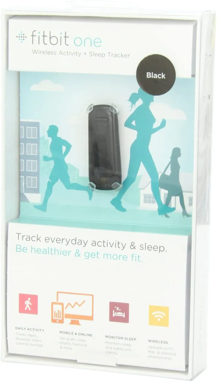 Fitbit One Wireless Activity Plus Sleep Tracker, Black