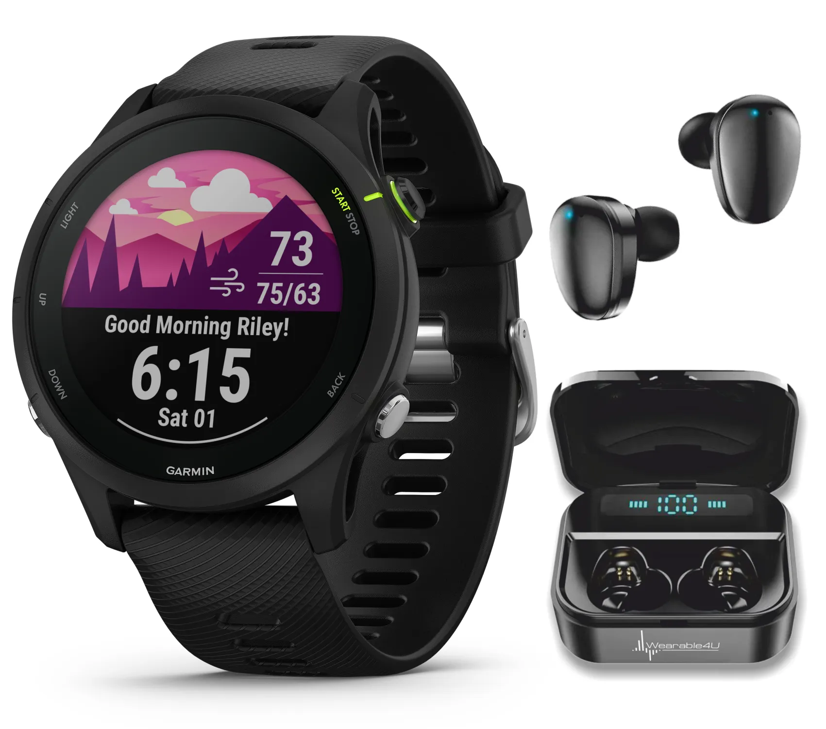 Garmin Forerunner 255 Series GPS Smartwatch, 46 mm or 41 mm