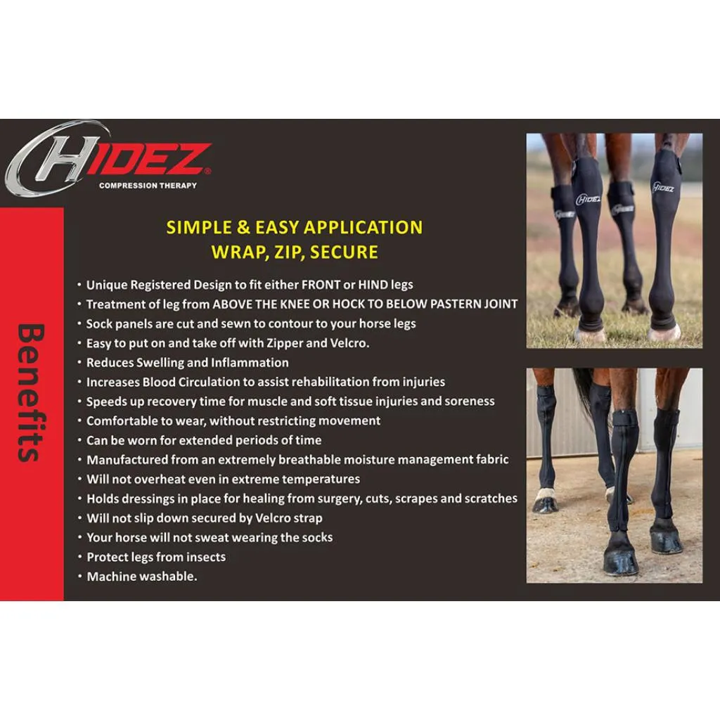 Hidez Compression Socks FRONT Blue