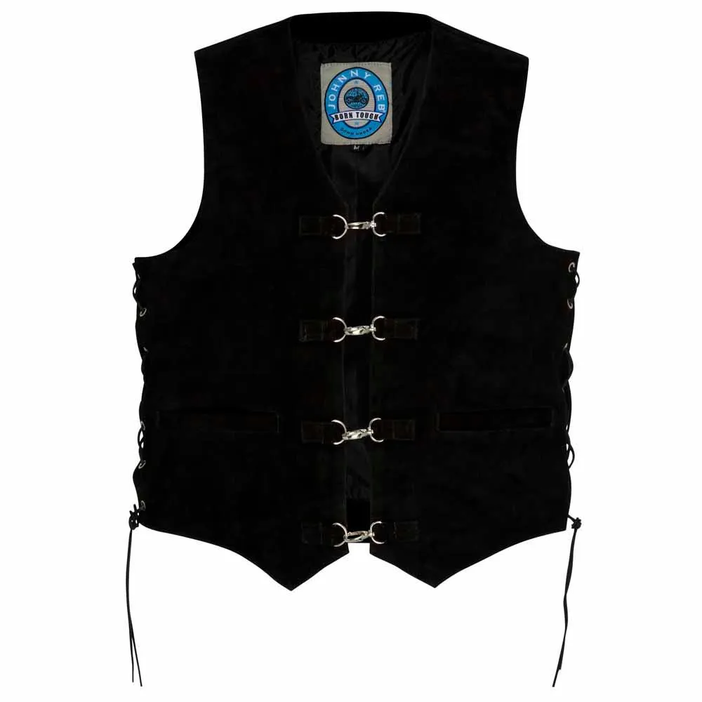 Johnny Reb Longreach Leather Motorcycle Vest JRV10004