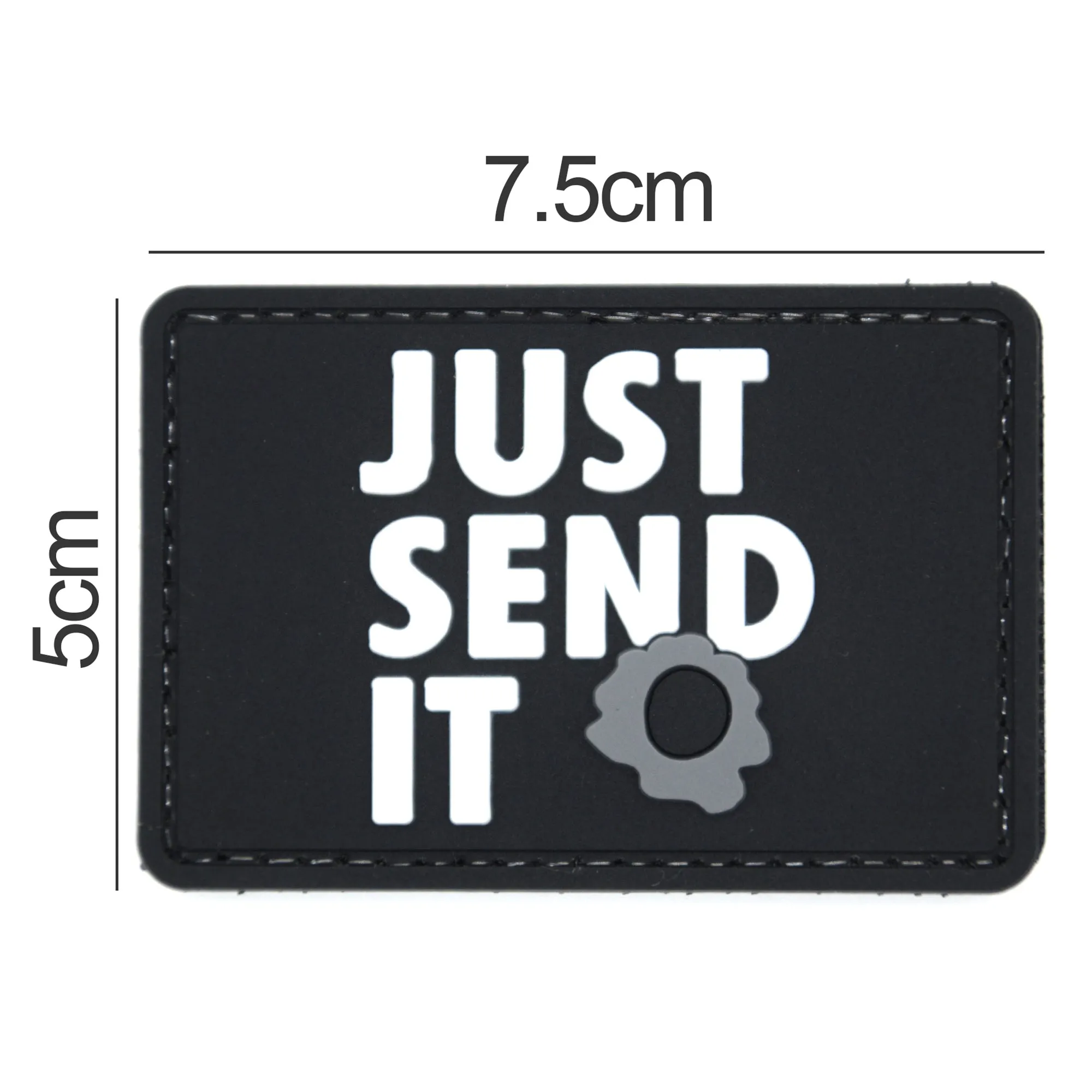 Just Send It Patch Black/White