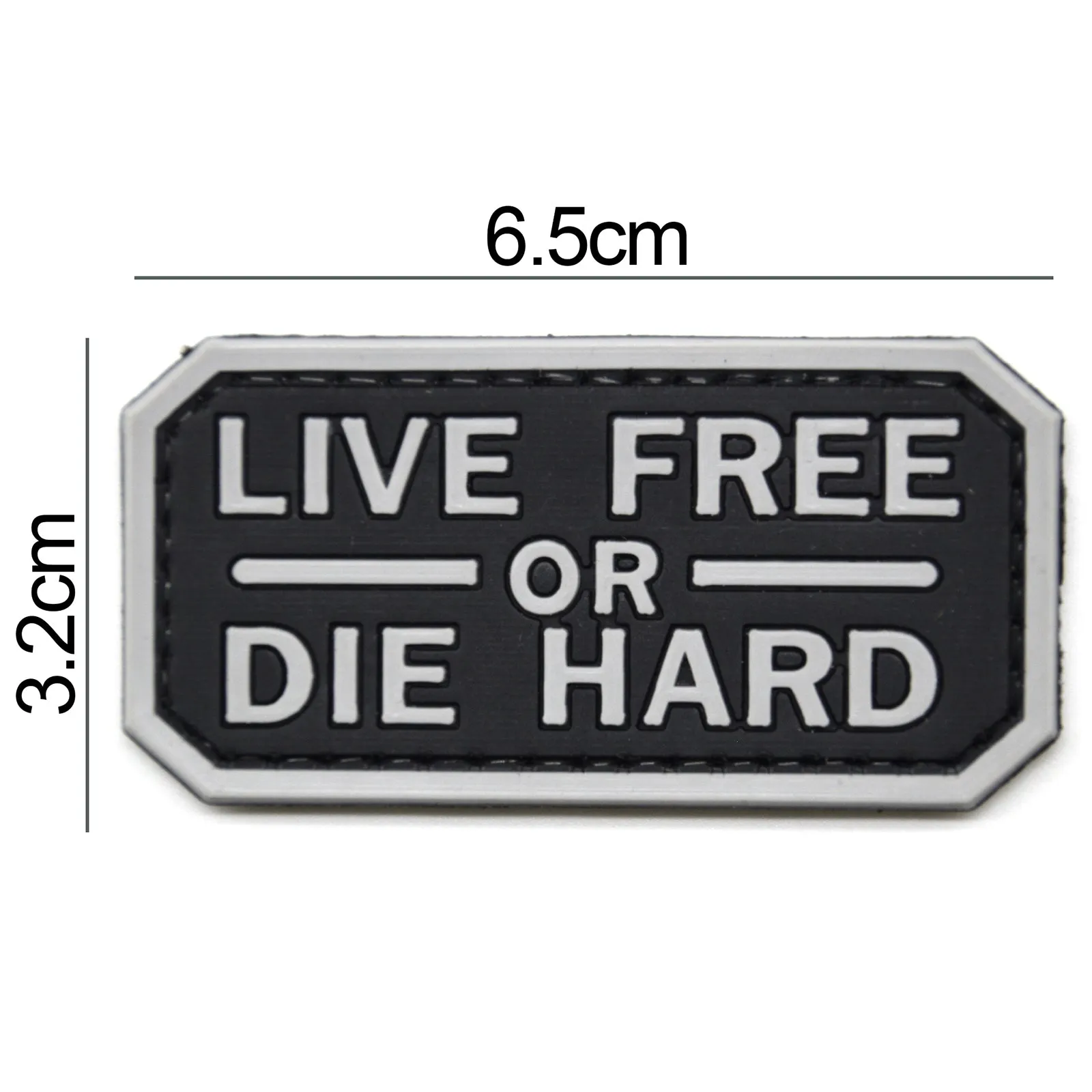 Live Free or Die Hard Patch Black