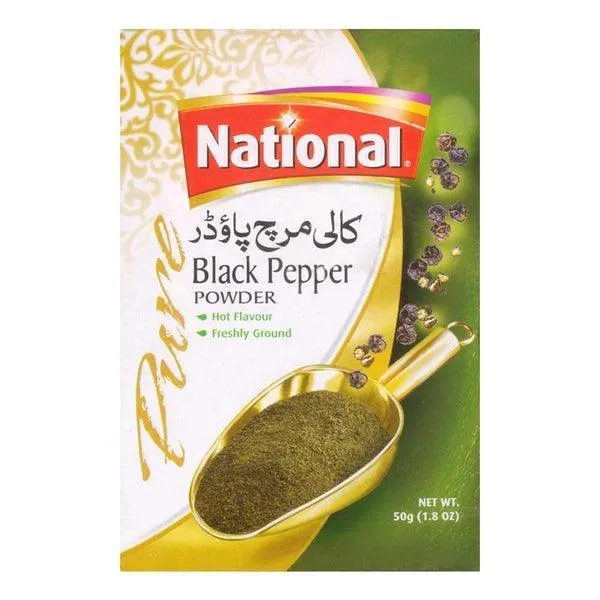 NATIONAL WHOLE BLACK PEPPER 50G