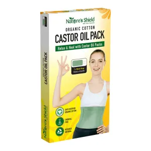 Natures Shield Organic Cotton Castor Oil Pack Waist Wrap