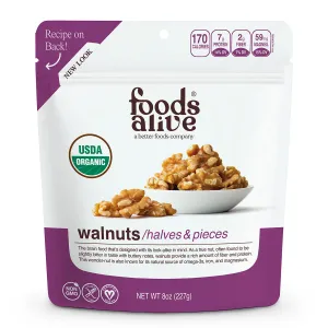 Organic Walnuts 12 oz by Foods Alive