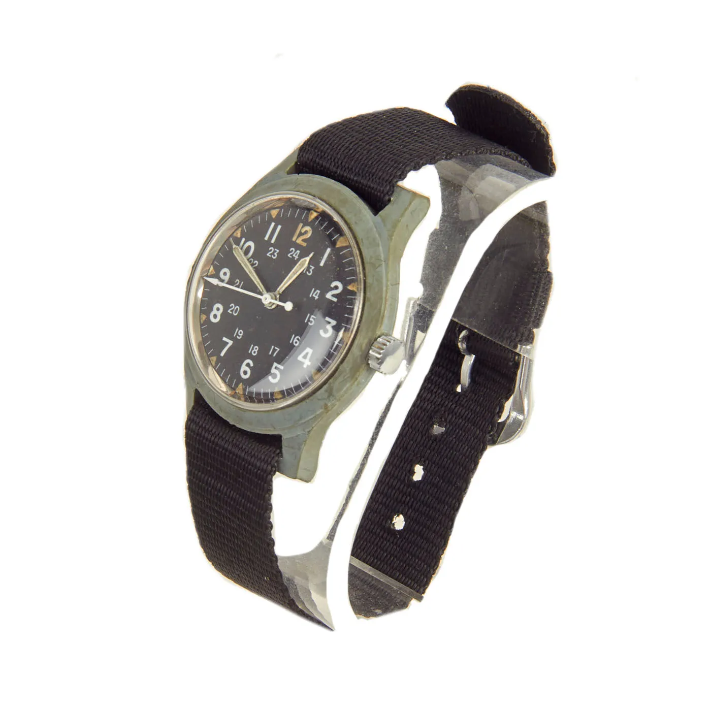 Original U.S. Vietnam War Disposable Field Wristwatch - Benrus Part No. 11K1185Q dated July 1964