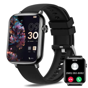 Smart Watches for Men/Women (Answer/Make Calls),Fashionable Sports Watch,Black