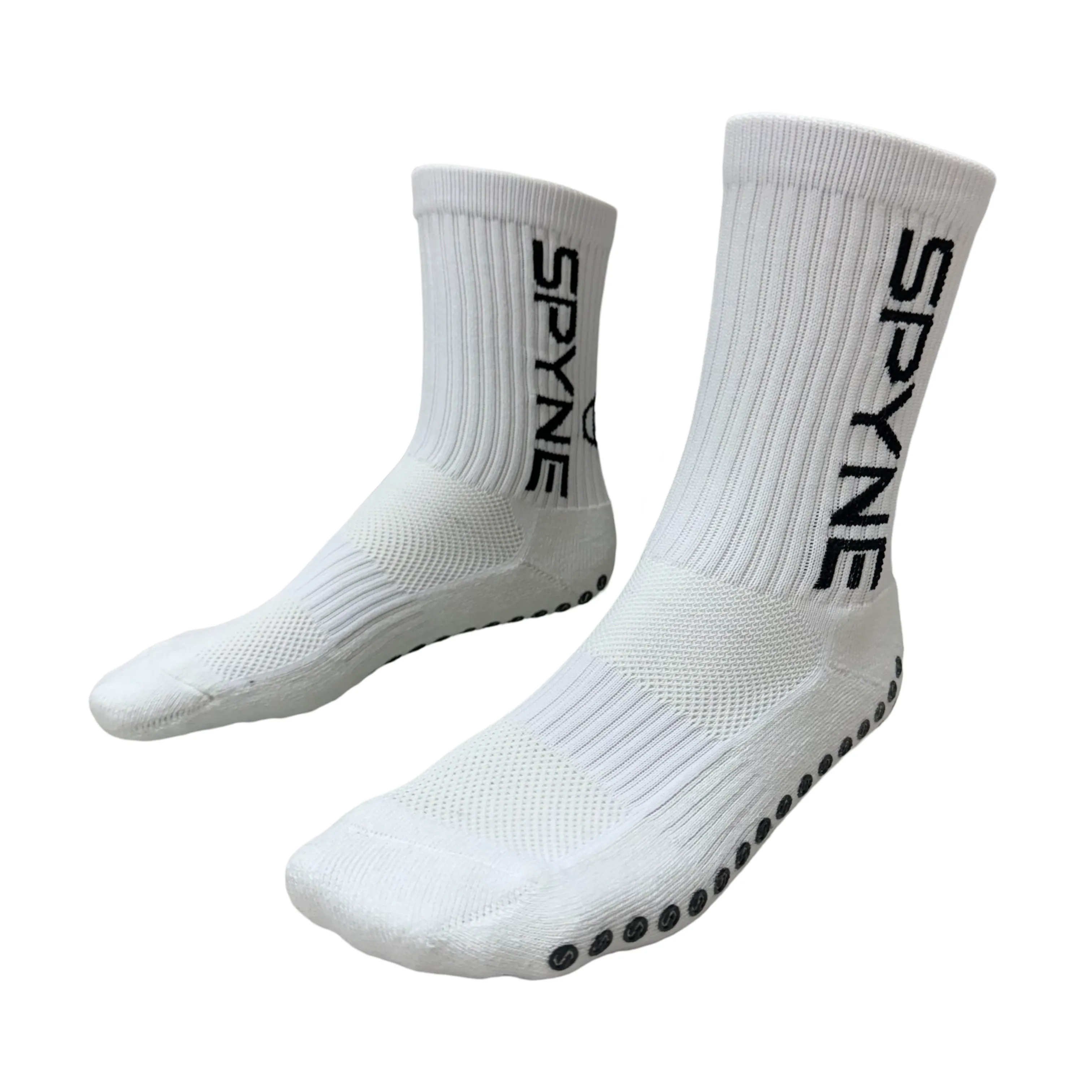 SPYNE Grip Socks- White