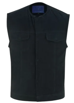 The "Rowdy Rod" Black Denim Vest