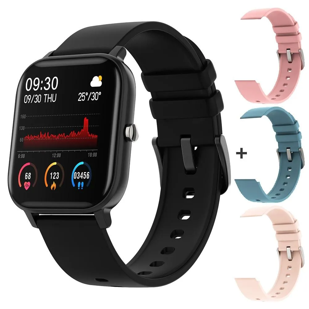 Unisex Full Touch Fitness Blood Pressure Monitor Smartwatch