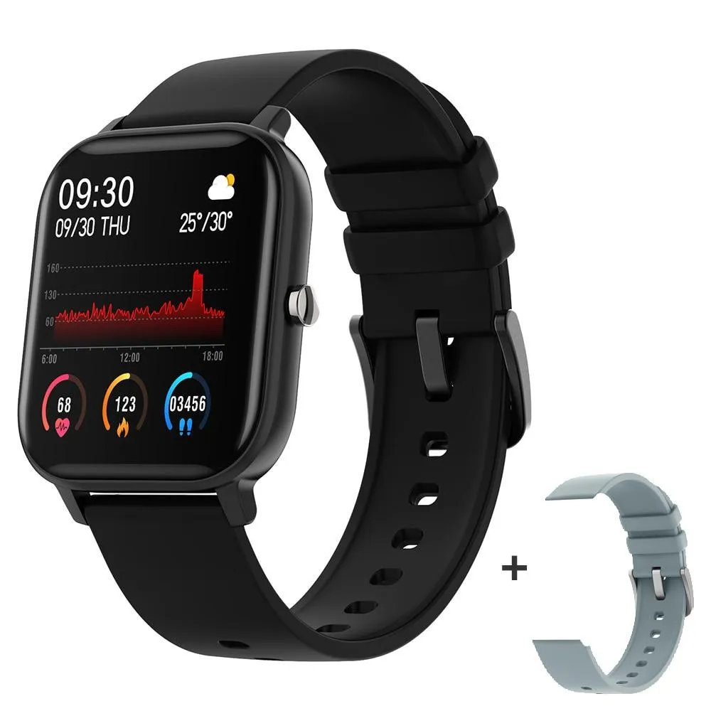 Unisex Full Touch Fitness Blood Pressure Monitor Smartwatch