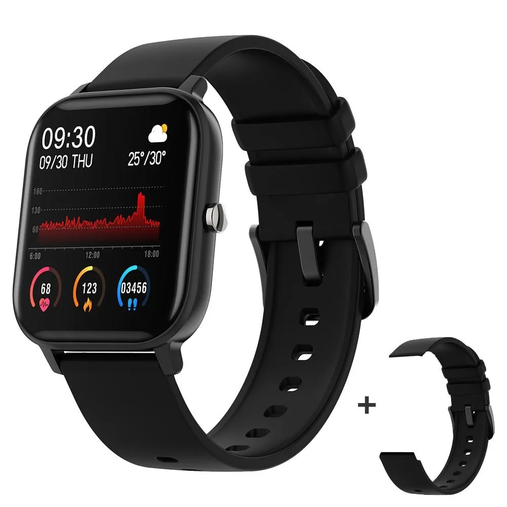 Unisex Full Touch Fitness Blood Pressure Monitor Smartwatch