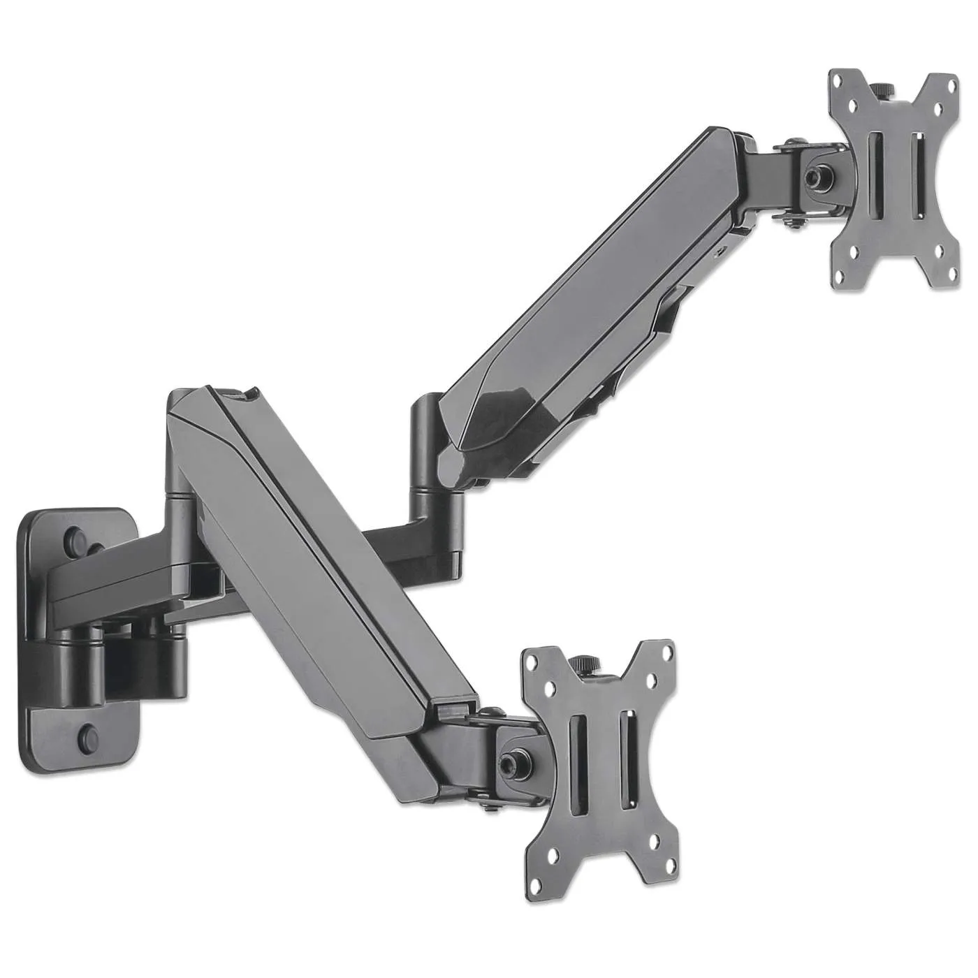 Universal Gas Spring Dual Monitor Wall Mount