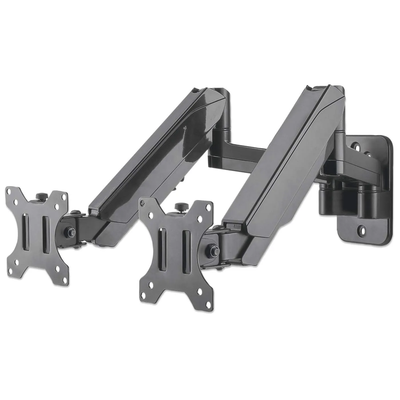 Universal Gas Spring Dual Monitor Wall Mount