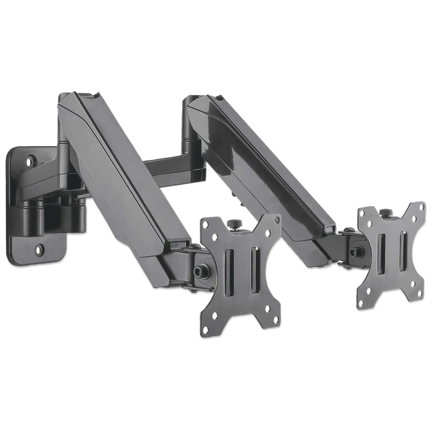 Universal Gas Spring Dual Monitor Wall Mount