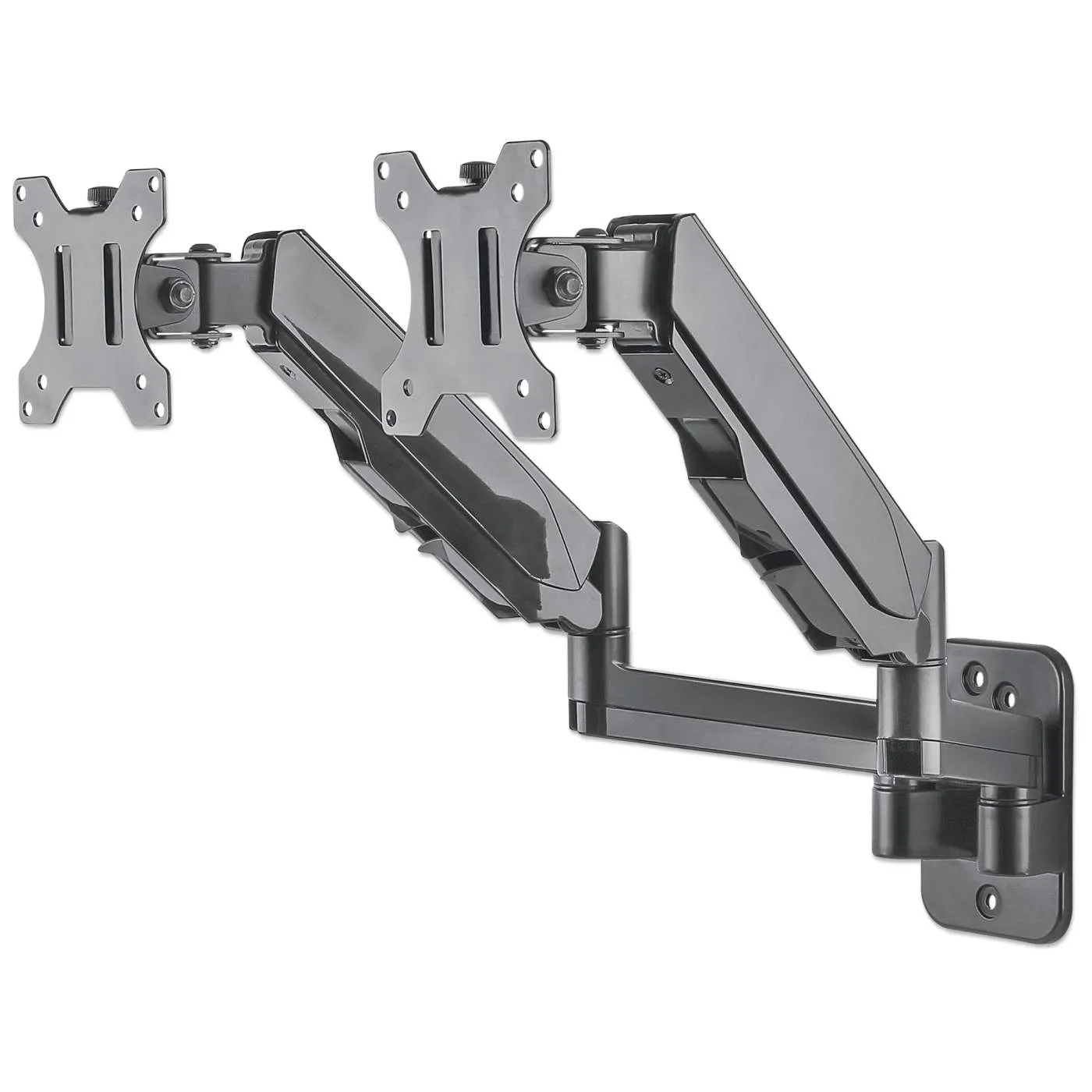 Universal Gas Spring Dual Monitor Wall Mount