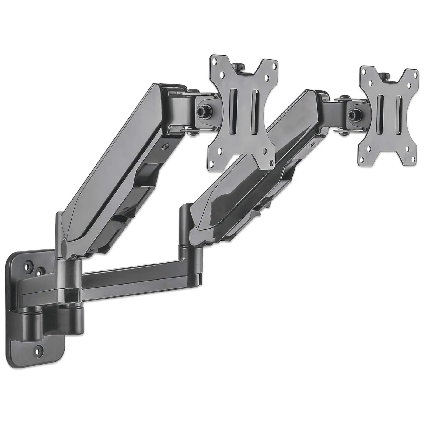 Universal Gas Spring Dual Monitor Wall Mount