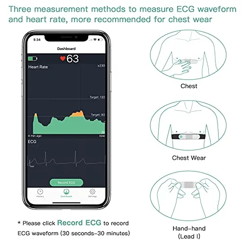 Wellue VisualBeat Strap-Free Heart Rate Monitor