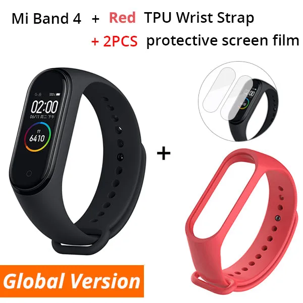 Xiaomi Mi Band 4 Smart Bracelet 3 Color AMOLED Screen Miband 4 Smartband Fitness Traker Bluetooth Sport Waterproof Smart Band