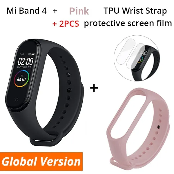 Xiaomi Mi Band 4 Smart Bracelet 3 Color AMOLED Screen Miband 4 Smartband Fitness Traker Bluetooth Sport Waterproof Smart Band