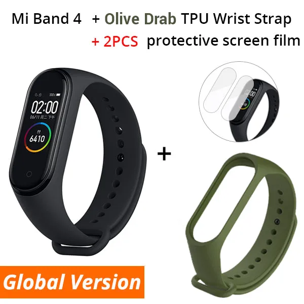 Xiaomi Mi Band 4 Smart Bracelet 3 Color AMOLED Screen Miband 4 Smartband Fitness Traker Bluetooth Sport Waterproof Smart Band