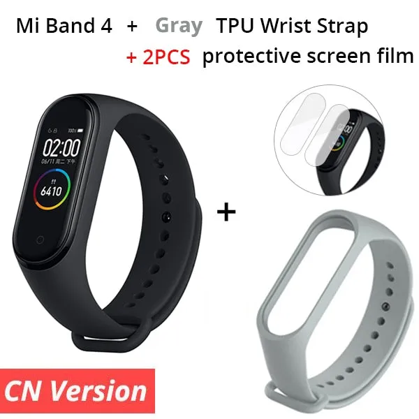 Xiaomi Mi Band 4 Smart Bracelet 3 Color AMOLED Screen Miband 4 Smartband Fitness Traker Bluetooth Sport Waterproof Smart Band